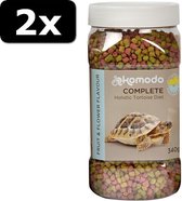 2x VOER SCHILDPAD FRUIT/BLOEM 340GR