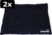 2x PETGEAR LIGMAT ZWART 92X61CM