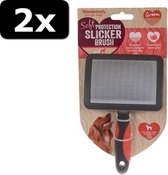 2x SLICKERBORSTEL L 18,5CM