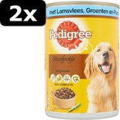 2x PED AD LAM/GROENTEN/PASTA 12X400GR