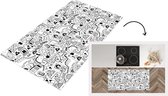 Keukenloper - Loper keuken - Patronen - Dinosaurus - Telefoon - 120x60 cm - Keukenloper vinyl