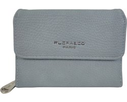 Flora&co - Paris - portemonnee - dames beugelportemonnee - 10 pasjes - baby blauw
