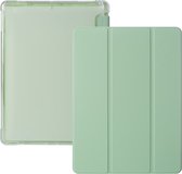 iPad Pro 11 (2021) Hoes - Clear Back Folio iPad Pro Cover Groen met Pencil Vakje - Premium Hoesje Case Cover voor de Apple iPad Pro 3e Generatie 11 2021