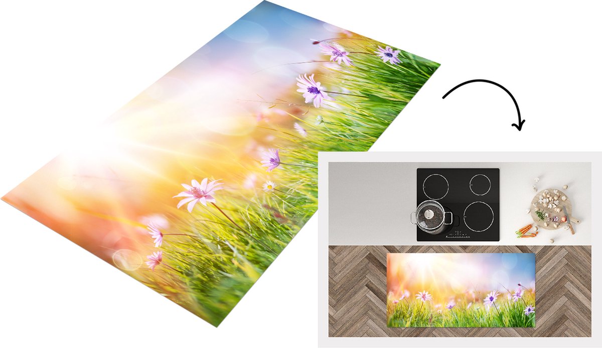 KitchenYeah Keukenloper - Loper keuken - Bloemen - Zonlicht - Lente - Keukenloper vinyl multicolor, foto 2