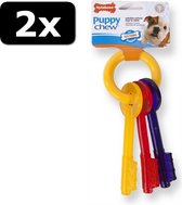 2x NYLABONE PUP SLEUTEL BACON <11KG