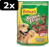 2x BONZO BEGGIN' STRIPS BACON 6X120GR