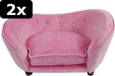 2x - SOFA SNUGGLE ROZE 68X41X38CM