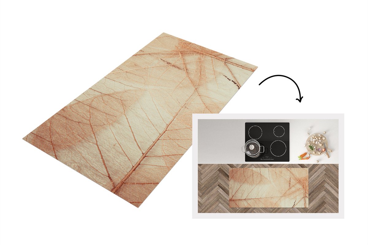 KitchenYeah Keukenloper - Loper keuken - Bladeren - Plant - Natuur - Keukenloper vinyl multicolor, foto 2