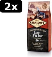 2x CARNILOVE LAMB/WILD BOAR AD 12KG