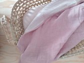 Pure Baby Love - luxe swaddle /  hydrofiele doek XL - 120x120 - oud roze effen