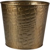 Prachtige goudkleurige TerSteege Bloempot Dustin Gold Ø 21cms /↨19 cm. Schitterende grote gouden pot voor uw kamerplant! De diameter is maar liefst 21 cms! Tijdelijk 2 stuks voor €