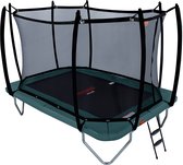 Avyna Pro-Line trampoline 238 - 380x255 cm + Royal Class Veiligheidsnet & gratis Trapje - Groen