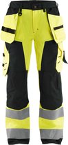 Blaklader Dames werkbroek High Vis met spijkerzakken 7156-1811 - High Vis Geel/Zwart - D25