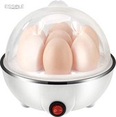 ESSIBLE Eierenkoker - Eieren koker - Eieren Stomer - Eierkoker electrisch - Eieren - Eierwekker - Geschikt voor 6 eieren