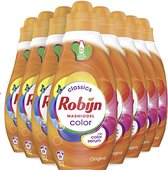 Robijn Klein & Krachtig Classics Color Vloeibaar Wasmiddel, houdt je gekleurde en bonte was langer mooi - 152 wasbeurten - 8 flessen (665ML)