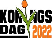 Raamsticker Koningsdag 2022 - Koningsdag - Lang leve de Koning - raamsticker herbruikbaar