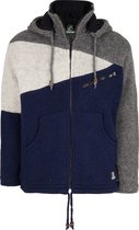 Gebreid Wollen Vest Heren/Uni met voering - M Floyd ZH GreyBlue XXL