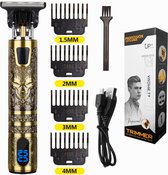 T9 - Luxe Tondeuse met LCD Display - Inclusief 4 Opzetkammen - USB Opaadbaar - Professionele Trimmer - Scheerapparaat - Baardtrimmer - Precisietrimmer- Draadloos - USB Opladen - Haarstyling –