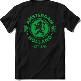 Nederland - Groen - T-Shirt Heren / Dames  - Nederland / Holland / Koningsdag Souvenirs Cadeau Shirt - grappige Spreuken, Zinnen en Teksten. Maat M