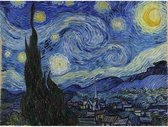 Diamond painting - Sterrennacht van Vincent van Gogh - Oude meesters - Geproduceerd in Nederland - 30 x 40 cm - canvas materiaal - vierkante steentjes - Binnen 2-3 werkdagen in hui