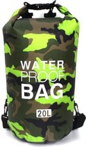 Drybag | Waterproof PVC tas | groen 20L | Waterdichte zak | Tas voor op het water | Waterproof Kanotas/zeiltas/boottas