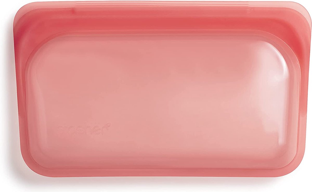 Stasher - Snack Vershoudzak 355 ml - Siliconen - Rood