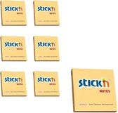 Stick'n sticky notes - 6-pack - 76x76mm, pastel oranje, 100 memoblaadjes per blok