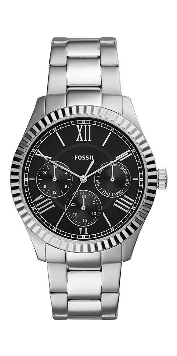 Fossil Chapman FS5631 Horloge - Staal - Zilverkleurig - Ø 42 mm