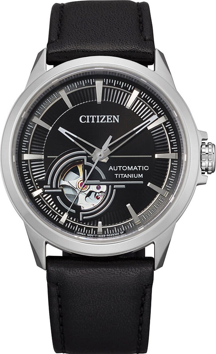 Citizen Super Titanium Horloge - Citizen heren horloge - Zwart - diameter 41 mm - Titanium