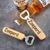 Akyol - Zoeperd bieropener - flesopener muur - liefhebbers van bier - houten bieropener