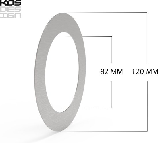 Anneau de remplissage ø13cm en acier inoxydable avec entrée de