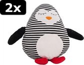 2x - STRIPE CRINKLE PENGUIN 35X13X33CM