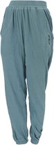 Broek dames modieus cyan  L