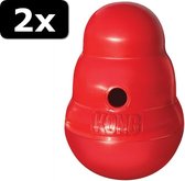 2x KONG WOBBLER ROOD S 15,5X11X11CM