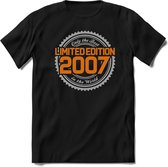 2007 Limited Edition | Feest Kado T-Shirt Heren - Dames | Zilver - Goud | Perfect Verjaardag Cadeau Shirt | Grappige Spreuken - Zinnen - Teksten | Maat XXL