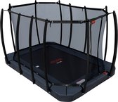 Avyna Pro-Line FlatLevel trampoline 352 – 520x305 cm + Royal Class veiligheidsnet - Grijs
