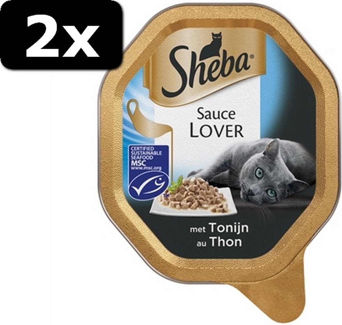 2x SHEBA ALU SAUCE LOVERS TON 22X85GR