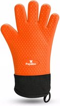 Papillon - Ovenhandschoen - Siliconen Ovenwant - BBQ handschoen - Extreem hittebestendig - Oranje