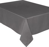 Tafelkleed van polyester met formaat 240 x 140 cm - grijs - Eettafel tafellakens