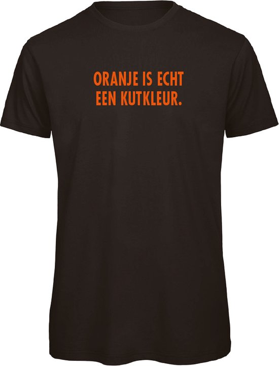 T-shirt Koningsdag - Oranje is echt een kutkleur. - soBAD.