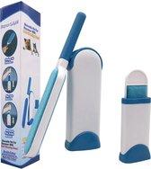 Herbruikbare Kledingborstel set  Blauw - Kledingroller om huisdier haren te verwijderen - Ontpluizer - Pluizenverwijderaar - Pluisroller - Pluizenborstel - Kledingborstel - honden