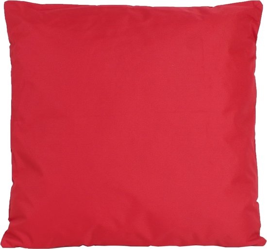 1x Bank/Sier kussens voor binnen en buiten in de kleur rood 45 x 45 cm - Tuin/huis kussens