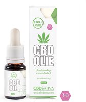CBD Olie 30%, 10 ml - CBD Sativa - CBD Pure (3000 mg) - Biologische hennepolie met plantaardige cannabidiol