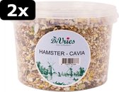 2x DE VRIES HAMSTER CAVIA 1400GR