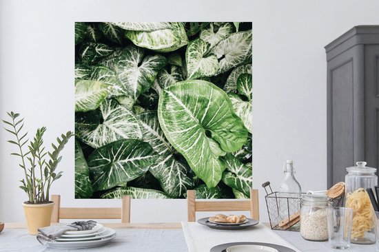 Stickers muraux - Feuilles - Plantes - Nature - 120x120 cm - Feuille adhésive XXL