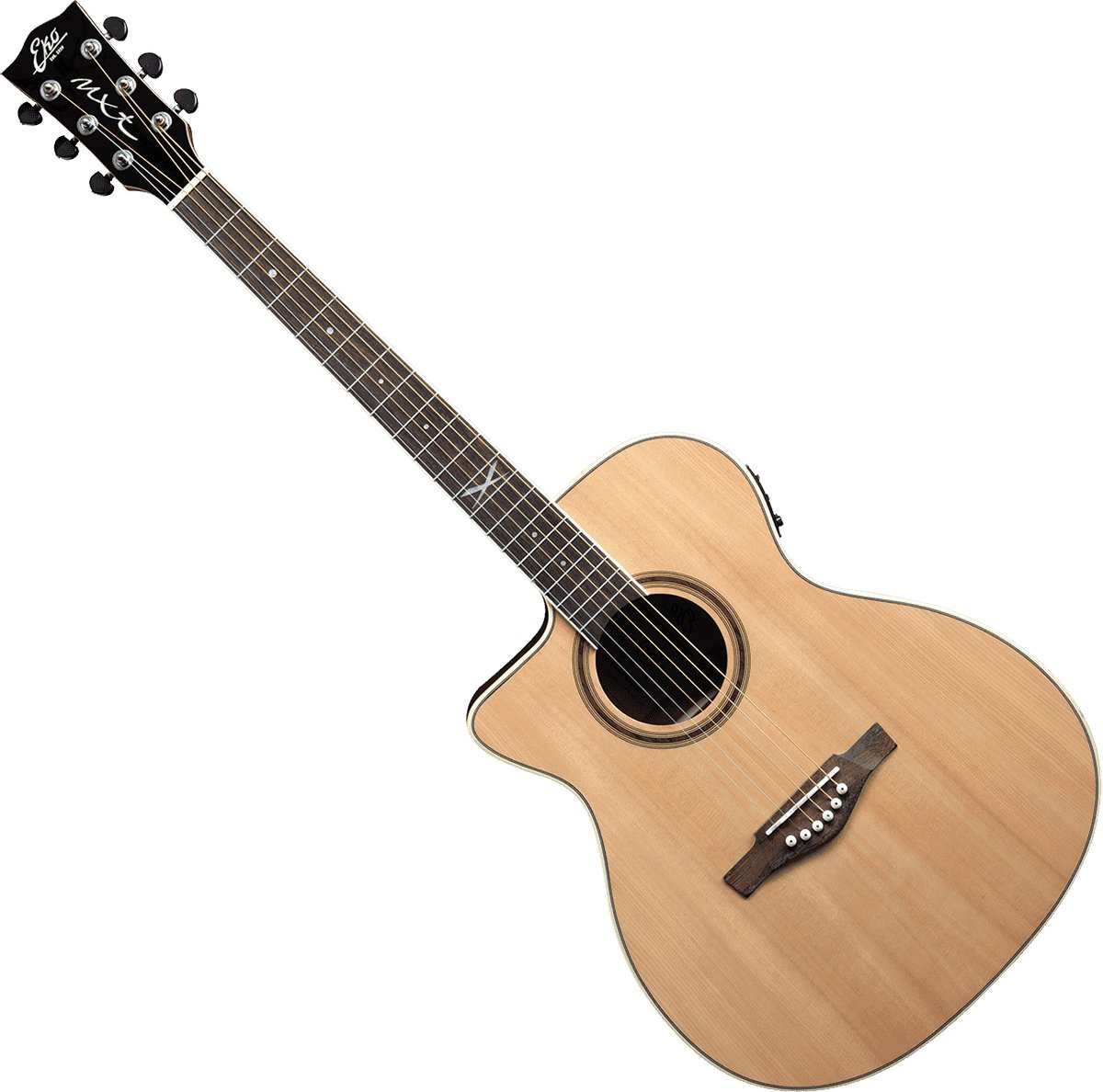 Semi akoestische gitaar EKO NXT A100CWE Naturel Linkshandig