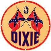 Dixie Gasoline Man Logo Emaille Bord