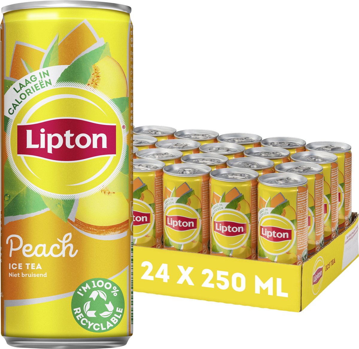 Lipton Ice Tea Peach 24 x 250 ml Voordeelverpakking