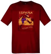 retro T-shirt Spanje voetbal 'La furia Roja' maat 3XL