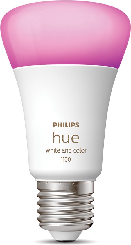 Philips Hue standaardlamp E27 Lichtbron - wit en gekleurd licht - 1-pack - 1100lm - Bluetooth - Philips Hue